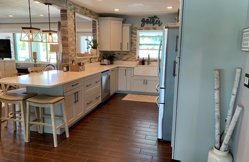 Englewood House | Luxury 3BR 3 Bath Home with Private POOL, SPA, and DOCK. Short stroll to Beach.