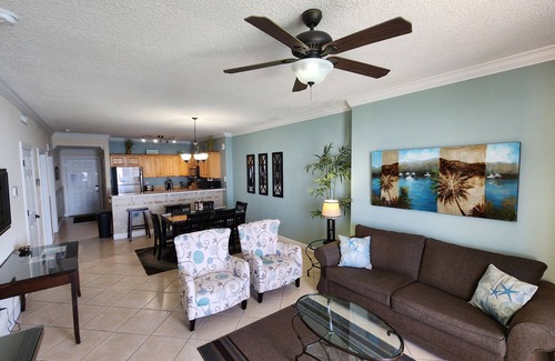 West Panama City Beach Condo | LUXURY BEACHFRONT, FREE BEACH CHAIR SVC, HUGE BALCONY, POOL, SPA, GREAT AREA!