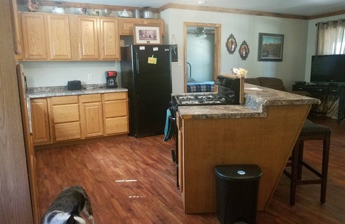 Acme House | Luxury cabin located on the Larto Lake. Lakeview from porch. Pet friendly!