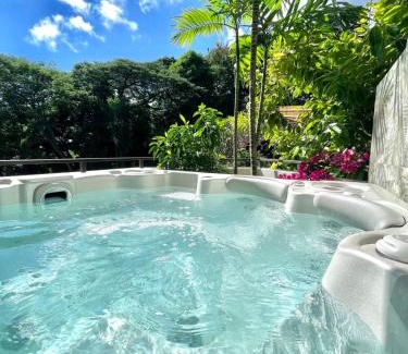 Punaauia House | Luxury Eden & SPA - private jacuzzi - Sunset lagoon view - pool - Wifi