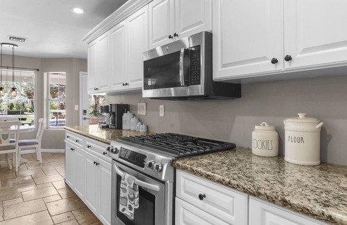 Enterprise House | Luxury Farmhouse Retreat: Waterfall Pool/Spa, Campfire, Sports Court & RV Access