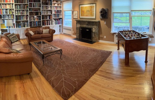 Mount Kisco House | Luxury home filled with books and art, with great access. Sleeps up to thirteen.