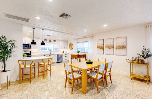 Redington Shores House | Luxury island home with game room, bikes, & quick beach access - dog-friendly