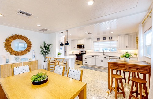 Redington Shores House | Luxury island home with game room, bikes, & quick beach access - dog-friendly