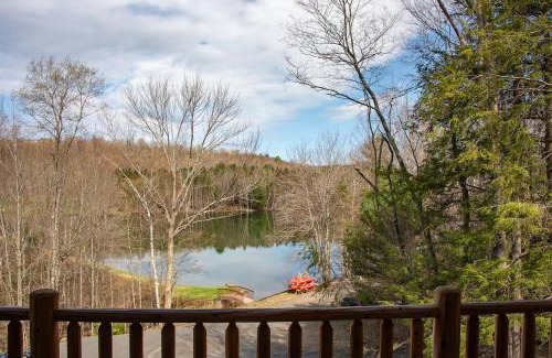 Schenevus Ski Chalet | Luxury Log Cabin Lakefront, Game room & Fire Pit,