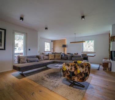 St. Moritz Apartment | Luxury Mountain Apartment with Private Sauna and Underground Parking