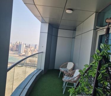 Manama Apartment | Luxury Romantic Sea View Apartment- Era View Tower