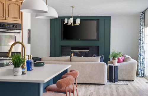 West Omaha House | Luxury Stay, Prime Spot, Games & Saltwater Pool!