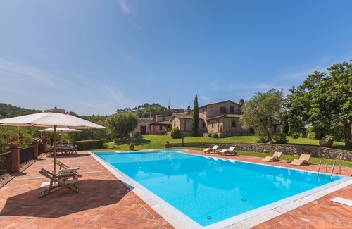Monsummano Terme Villa | Luxury stone villa with infinity pool,jacuzzi corner,Wi-Fi, gym room, sleeps 11