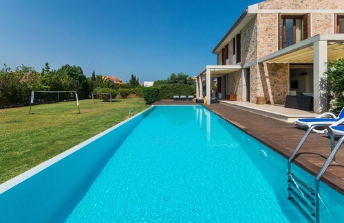 es Bacares Villa | Luxury villa for 10 with pool, gym, AC and wifi, only 150m to the sea