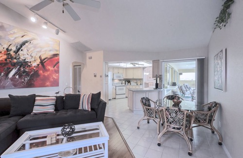 South Gulf Cove House | LUXURY WATERFRONT! WARM PRIVATE POOL! MIN TO BEACHES! WIFI! GRILL! BABY SUPPLIES