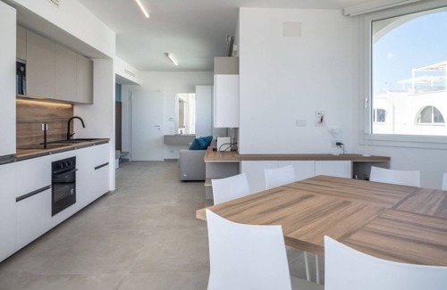 Marcelli Apartment | M447 - Marcelli, brand new three-room apartment facing the sea in residence with swimming pool