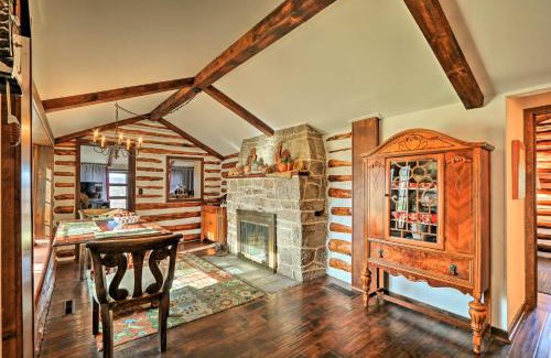 Seisholtzville House | Macungie Cabin with Fireplace Near Bear Creek Skiing
