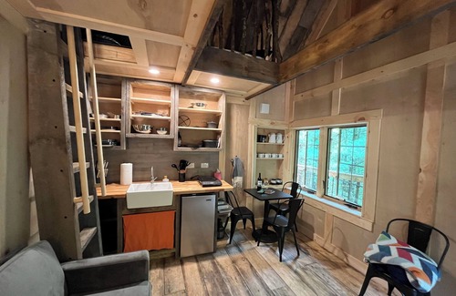 Sparrow Bush Cottage | Magical, all season, multilevel treehouse on beautiful 120 acre property.