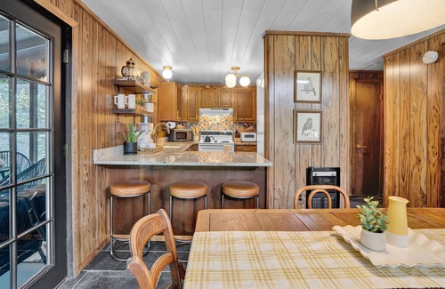 Pocono Pines Cabin | Magical | Riverfront | Hot Tub | Firepit Nights