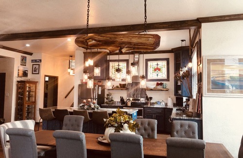 Mount Ida Cottage | Magnificent Four Bedroom, Two 1/2 Bath luxury, log-sided Harbor North cottage with incredible views of Lake Ouachita. by RedAwning