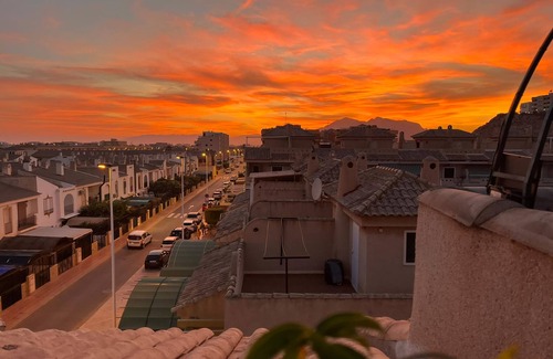 Puerto de Mazarron Apartment | Magnifique t3 Toit Terrasse Privee en Plein Centre Ville Avec Piscine bar Resto