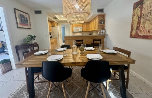 Fairway Village House | Magnolias on Cobblestone – Stylish Pet Friendly Retreat w/Private Lanai, Pool Access & Smart TVs!