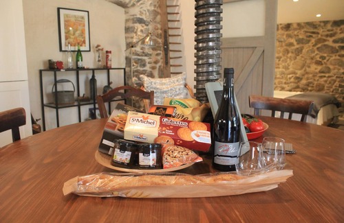 Roquebrun Apartment | Maison de Farine's La Cave has modern amenities, large terraces, and a pool