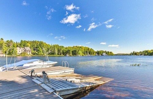 St-Adolphe-d'Howard Ski Chalet | Maison Unique sur le Bord du Lac St-joseph Navigable
