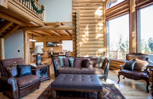 New Meadows House | Majestic Log Cabin with Amazing Views; Near Brundage & MeadowCreek Golf Course