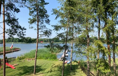 Szeligi Cabin | Makosieje Resort-komfortowy domek 15m od jeziora,widok na jezioro,ogrzewanie,wi-fi