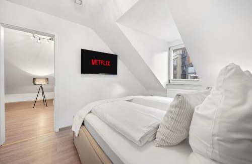 Ludwigsburg Apartment | Malu Rooms - im Stadtzentrum, SmartTV, Netflix, 24h Checkin