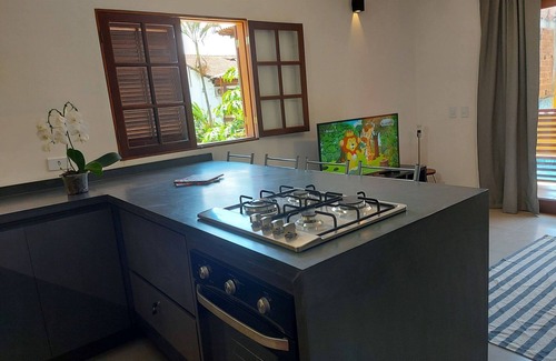 Jabaquara Apartment | Mamanguá - Apto with pool, 50mt From the beach, kitchen, BBQ, ar con, WiFi, netflix, garage