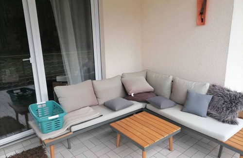Marburg House | Marburg Apartment "Relaxed Erwin" in a with balcony and fireplace