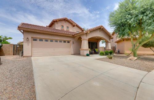 Maricopa House | Maricopa Desert Oasis Fenced Yard with Hot Tub