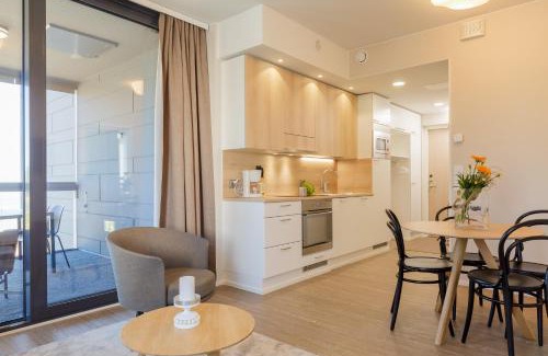 Kalajoki Apartment | Marina Chalets 1 bedroom apartments by Hiekka Booking - sisältää liinavaatteet ja loppusiivouksen