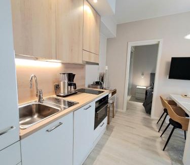 Kalajoki Apartment | Marina Chalets RANGE by Hiekka Booking - sisältää liinavaatteet ja loppusiivouksen