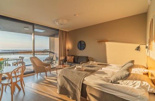 Kalajoki Apartment | Marina Chalets Studios by Hiekka Booking - sisältää liinavaatteet ja loppusiivouksen