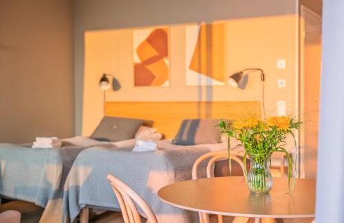 Kalajoki Apartment | Marina Chalets Studios by Hiekka Booking - sisältää liinavaatteet ja loppusiivouksen