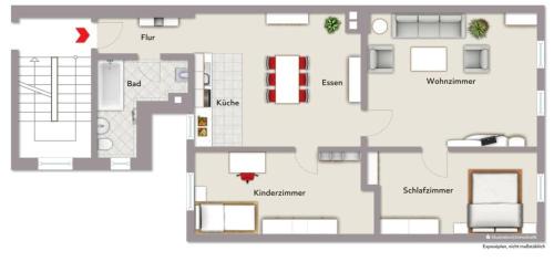 Eisenach Apartment | Marktresidenz Karlstraße - Zentral und Geräumig