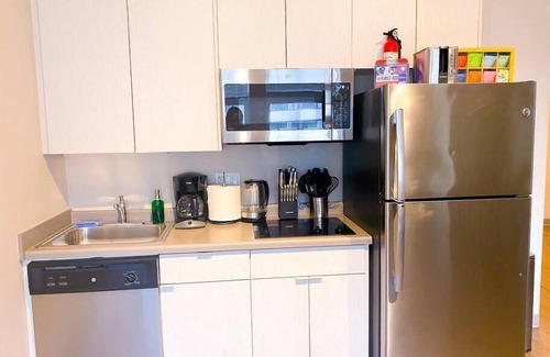 Near South Side Apartment | McCormick Oasis 2br/2ba with Optional Parking/Patio/Gym/sleeps 6