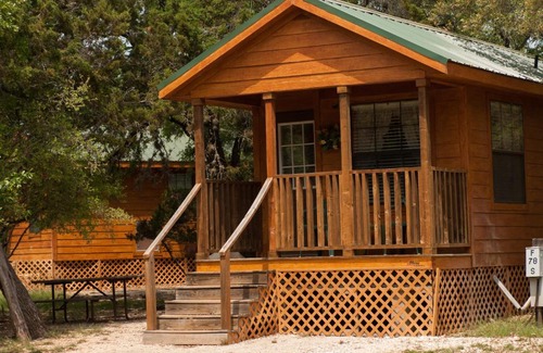 Lakehills Resort | Medina Lake Camping Resort Cabin 3