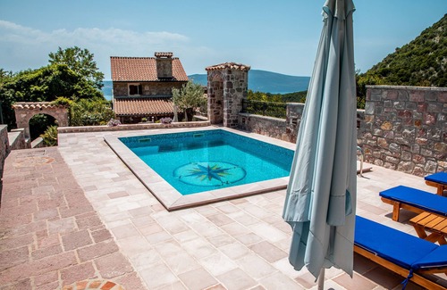 Tivat Villa | Meditteranean 1BDR Old Stone Villa w/Pool and SV 10min from the beach