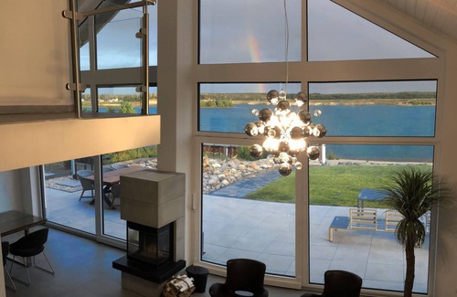 Lobnitz House | "MEIN BEACHHOUSE" - our own private beach, lake view, sauna!