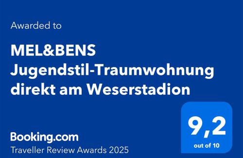 Oestliche Vorstadt Apartment | MEL&BENS Weserstadion Jugendstil-Design