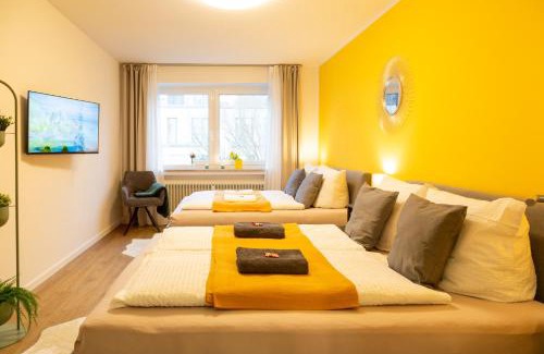 Bahnhofsviertel Apartment | MiCasa OL - Modernes Apartment in City Bestlage - Küche - WLAN - Balkon - Fugenloses Bad