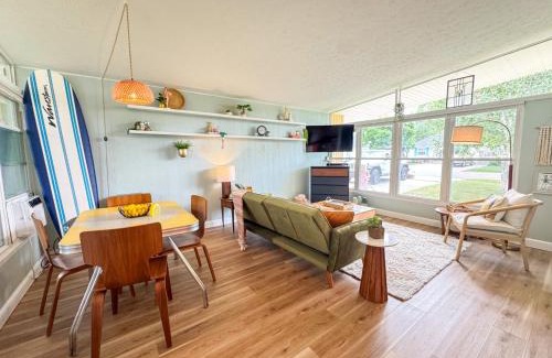 Vermilion House | Mid-Century Modern Themed Home with Outdoor Hot Tub