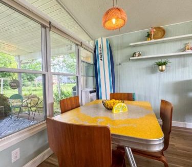 Vermilion House | Mid-Century Modern Themed Home with Outdoor Hot Tub