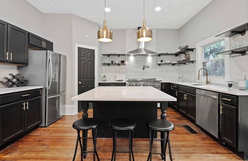Covington Mill House | Midnight Sanctuary at Mystic Falls - 3 Bed 2.5 BA Home 1 mi to Covington Square