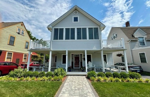 Milford House | Milford Beach Home: View of Water & Steps to Beach