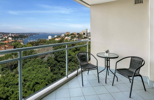 Milsons Point Apartment | Milsons Point- ALF49 Alfred St (south) - Penthouse-Style 2BR with Harbour Views Parking by Milsons Point Station