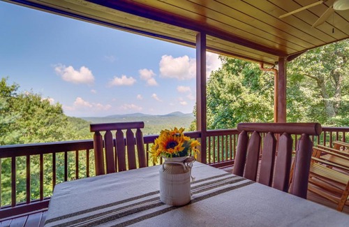 Mineral Bluff House | Mineral Bluff Bear Ridge Cabin with Hot Tub!