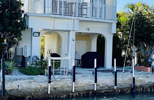 Cudjoe Key House | Mini lobster available! Open Water View from porch , dock, bikes, kayaks