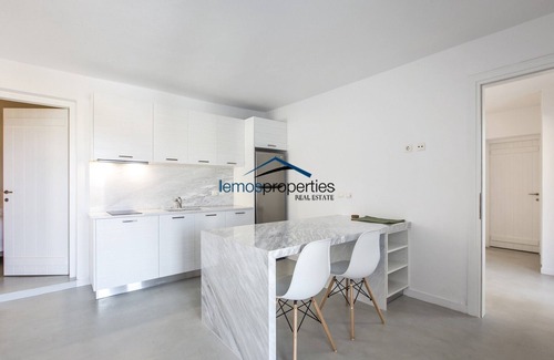 Koundouros Apartment | Minimal apartment with a swimming pool and sea view