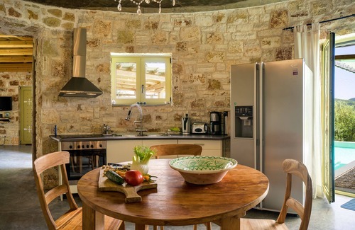 Evgiros Villa | Mint Tower Luxury Stone Tower Villa In The Middle Of Nature With Stunning View
